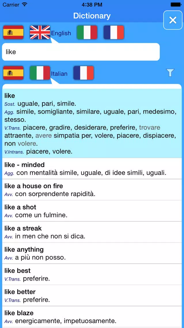 Tangkapan skrin Translator Suite English-Italian (Offline)