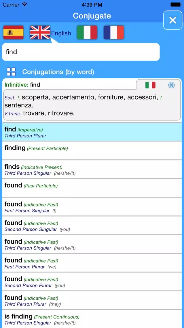 Tangkapan skrin Translator Suite English-Italian (Offline)