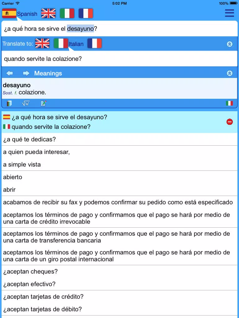 Translator Suite Spanish-Italian (Offline) iPad 應用截圖