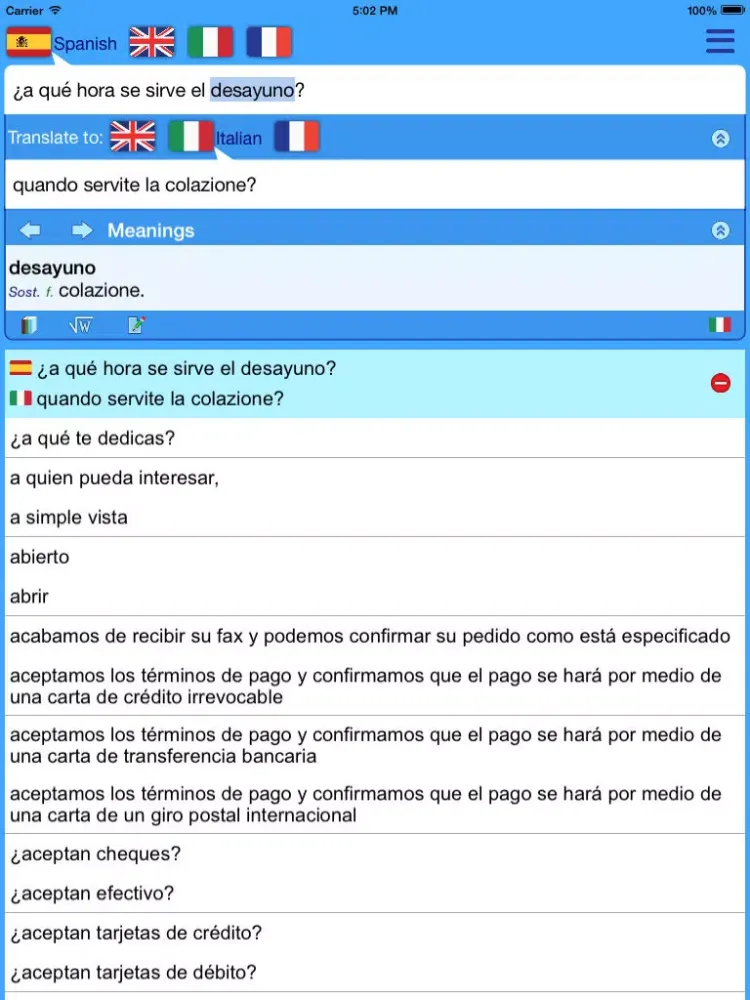 ภาพหน้าจอของ Translator Suite Spanish-Italian (Offline) iPad 