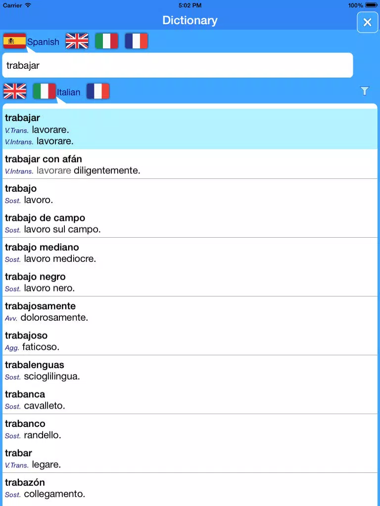 Translator Suite Spanish-Italian (Offline) iPad 應用截圖