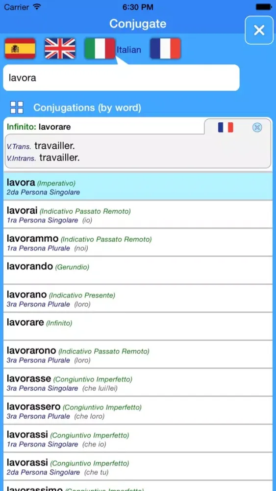 Captures d'écran de Translator Suite Italian-French (Offline)