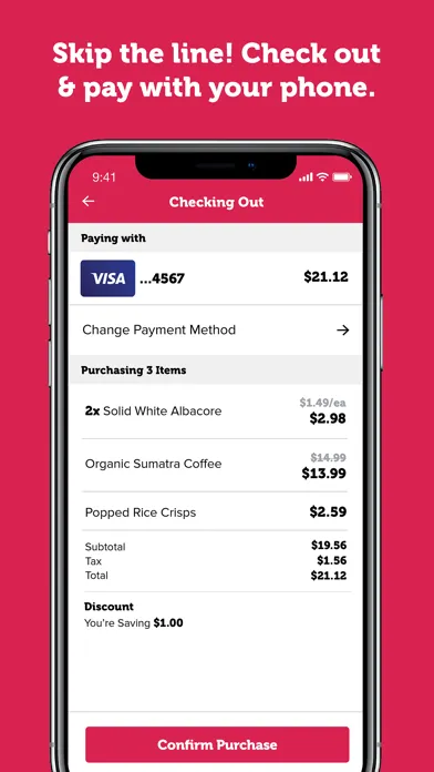 Big Y myExpress Checkout Screenshots