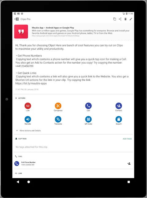 Tangkapan layar Clipo Pro