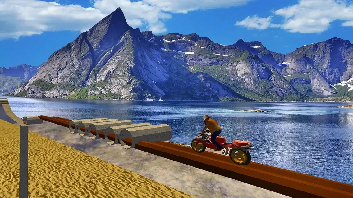 Ảnh chụp màn hình của Extreme Bike Stunt: Real Top Racing Game