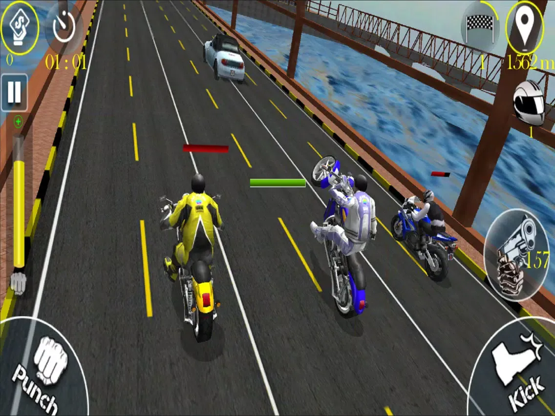 Скриншоты Bike Stunt Fight - Attack Race iPad 
