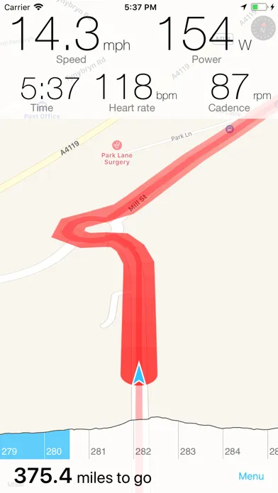 Capturas de pantalla de Bike GPX