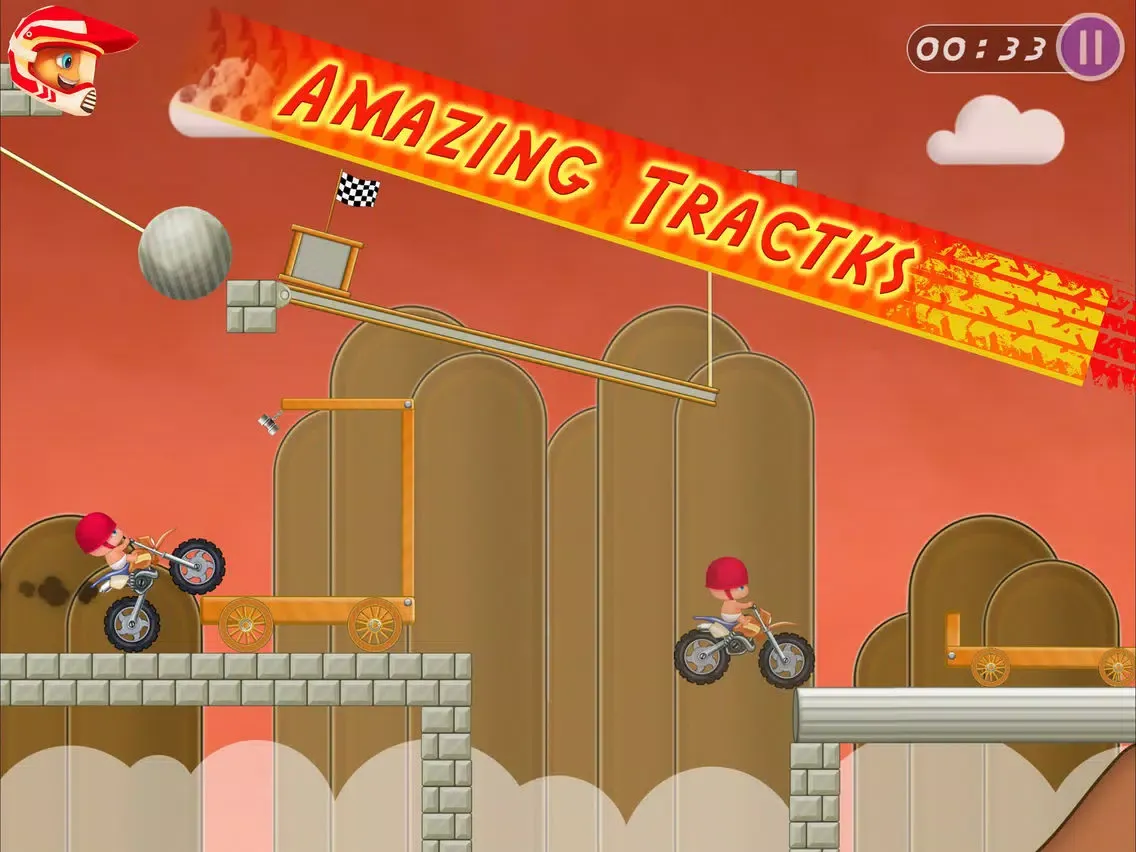 Racing Games 2017 :Happy Bike Wheels Drive iPad  Ekran Görüntüleri