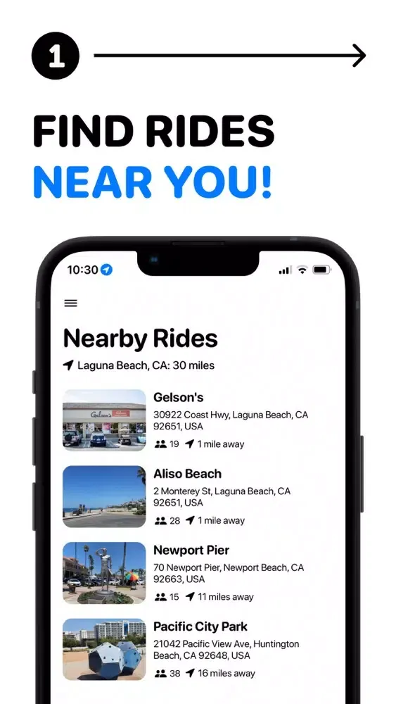 Capturas de pantalla de Bike Ride - Find Bikers Nearby