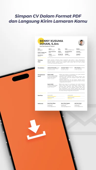 تصاویر BikinCV : CV & Resume Maker