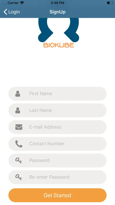 Captures d'écran de BioKube Service