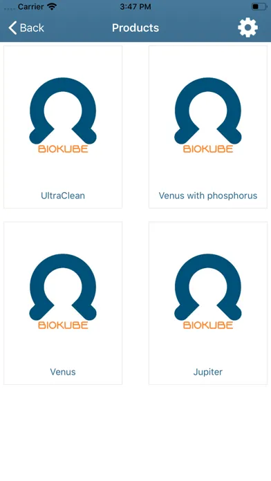 Captures d'écran de BioKube Service