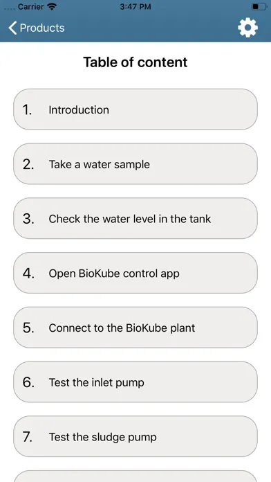 Captures d'écran de BioKube Service