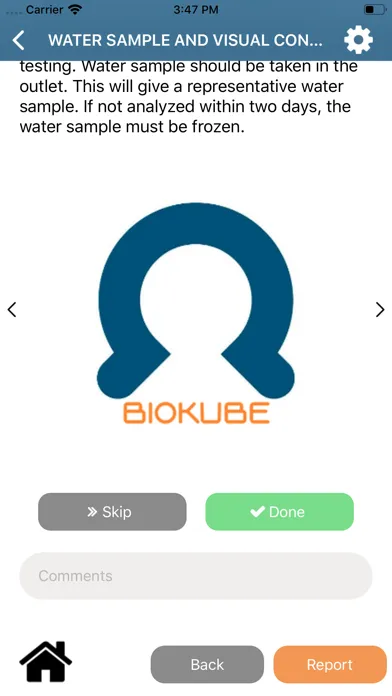 Captures d'écran de BioKube Service
