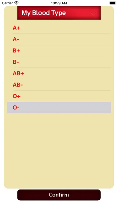 Blood Type Screenshots
