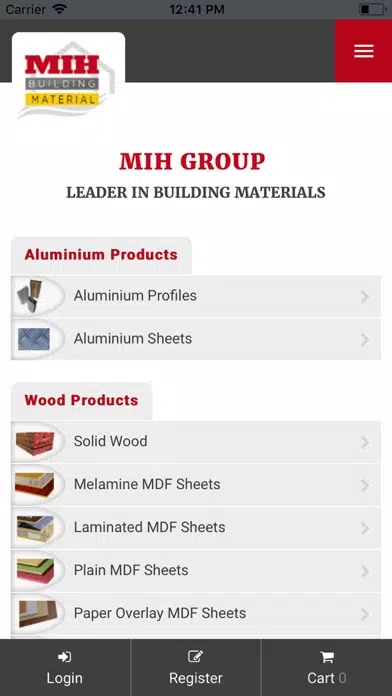 MIH Building Material 스크린샷