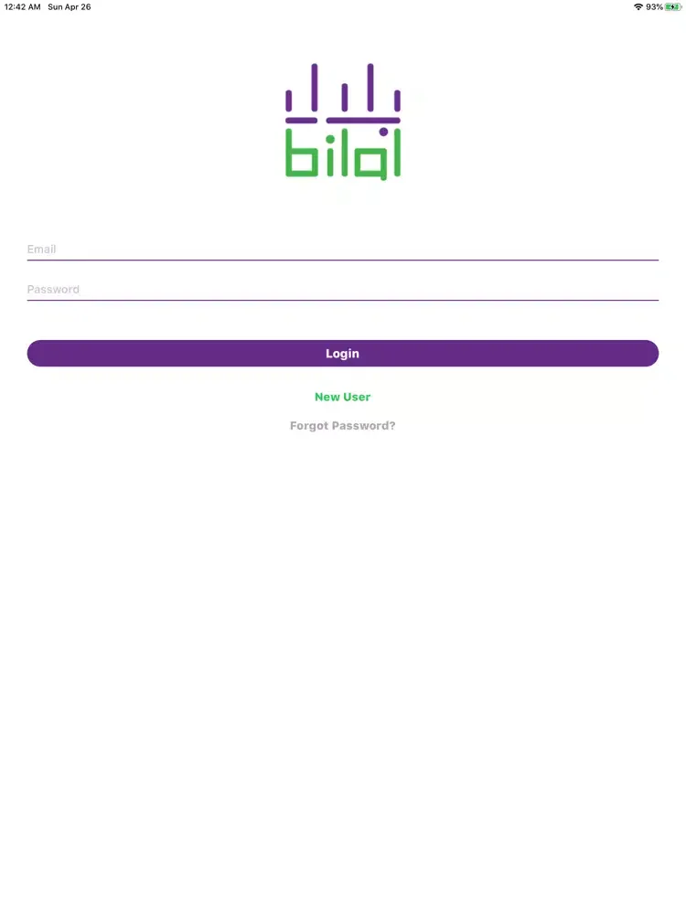 Tangkapan skrin Bilal ai iPad 