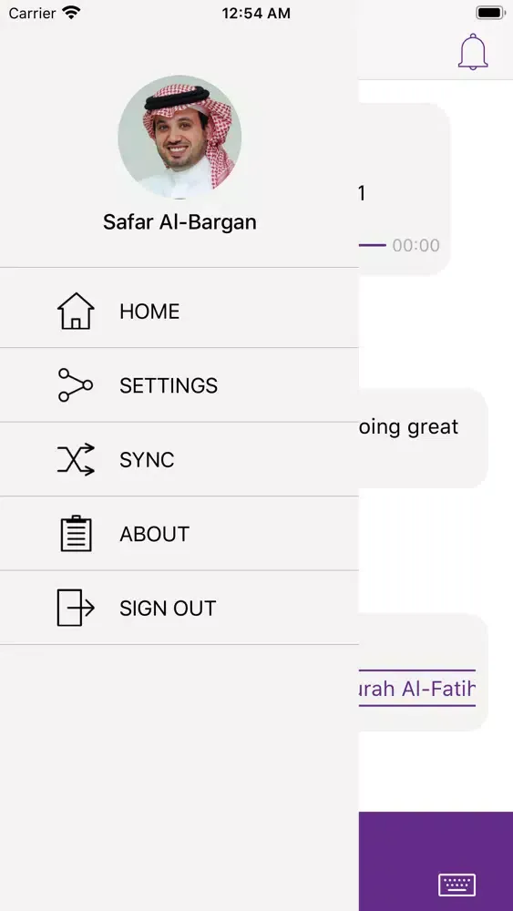 Tangkapan skrin Bilal ai