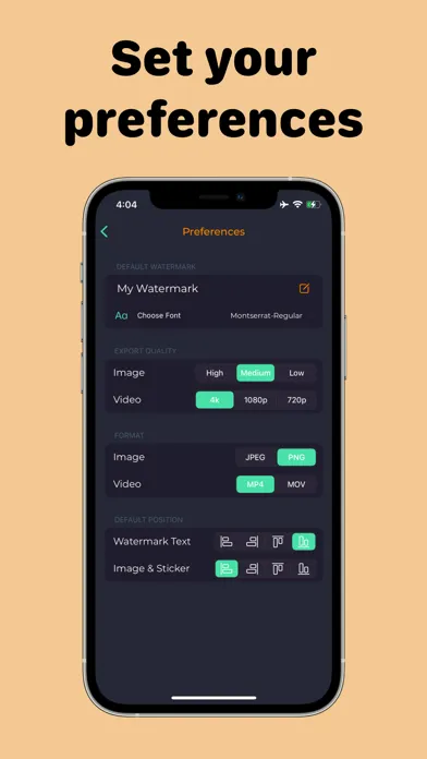 Watermark - Photo and Video Screenshots