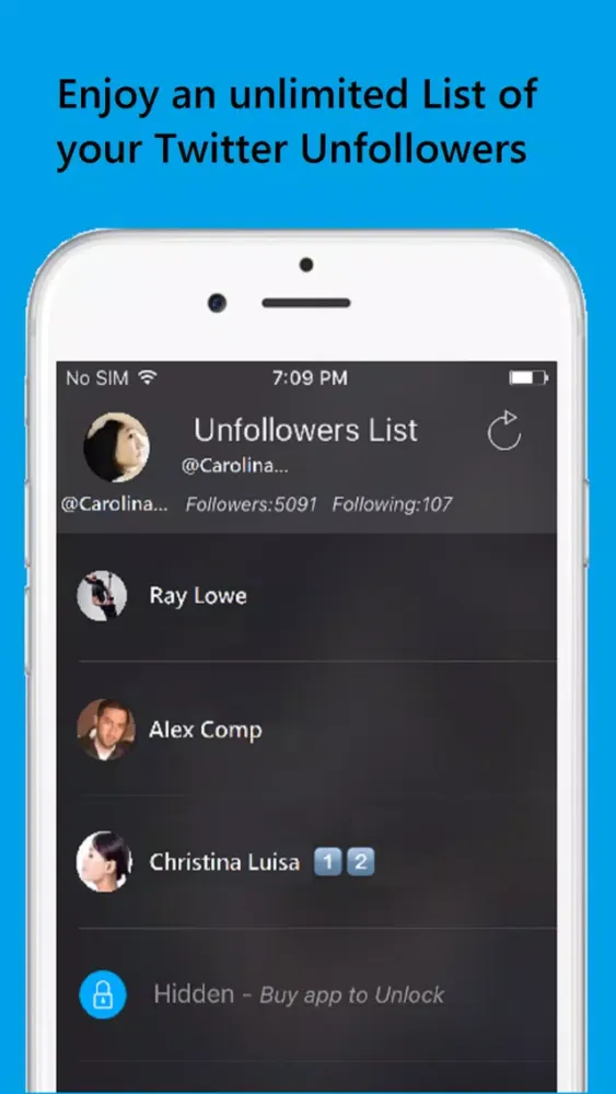 Capturas de pantalla de Unfollowers For Twitter