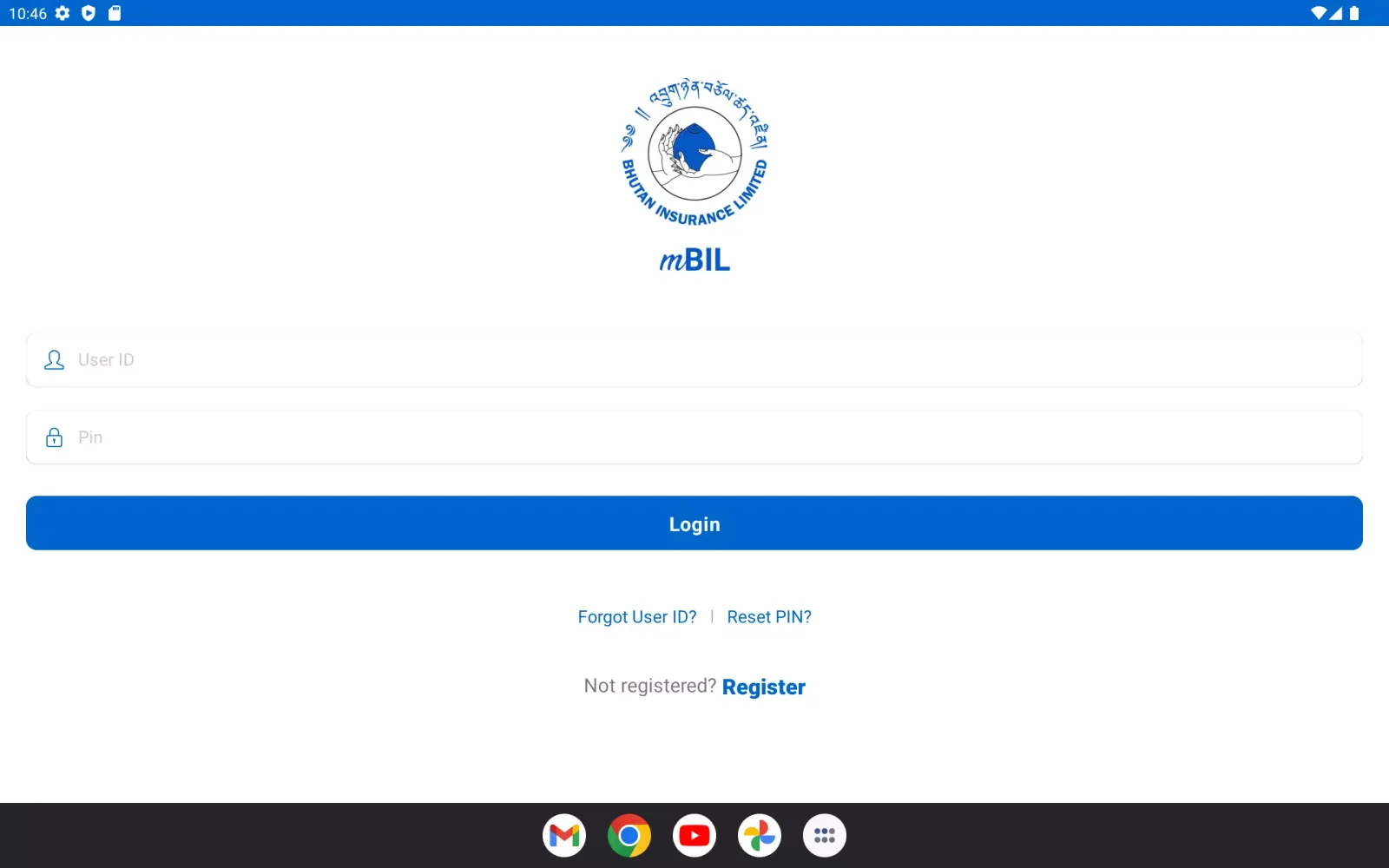 Screenshot di mBIL