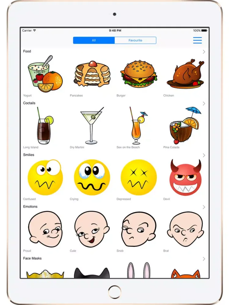 Скриншоты Draw Food and Beverage iPad 