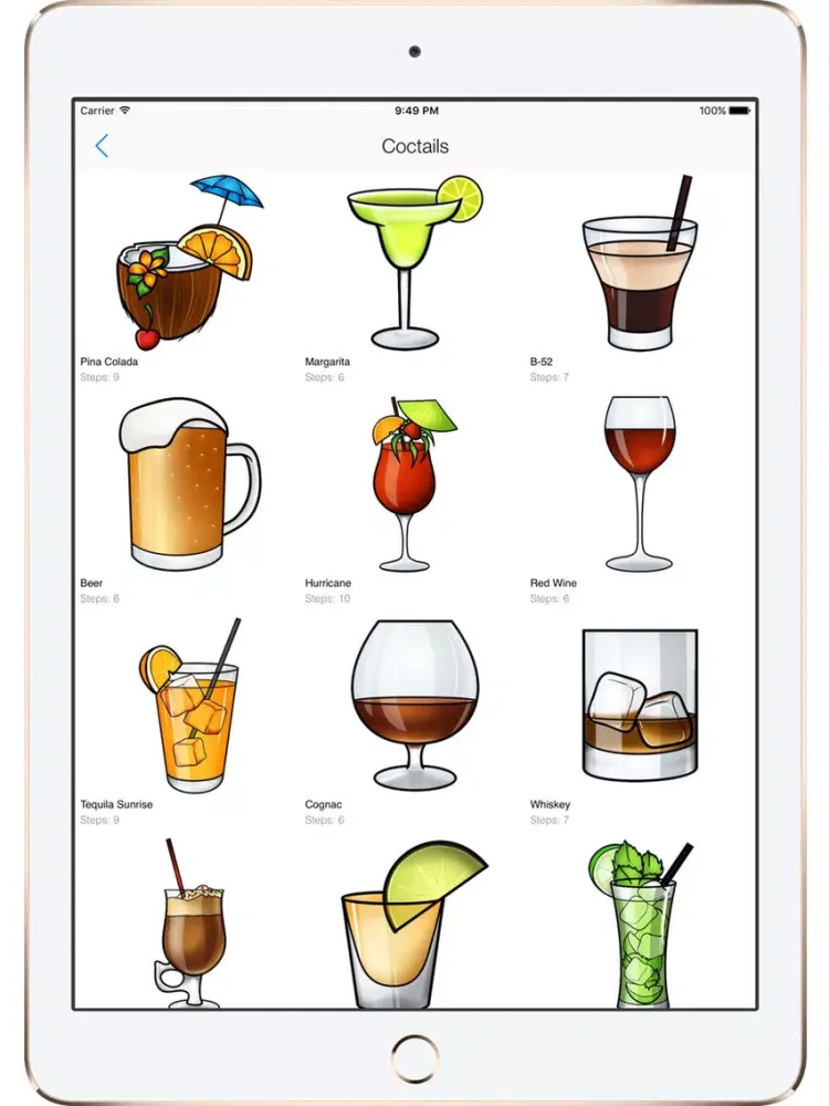 Скриншоты Draw Food and Beverage iPad 
