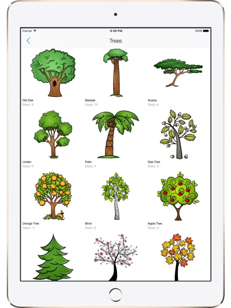 Screenshot di Draw Fruits, Trees iPad 
