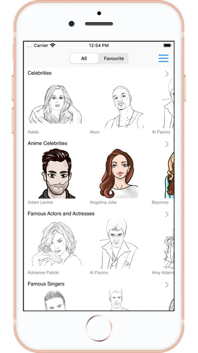 Captures d'écran de Draw Famous People