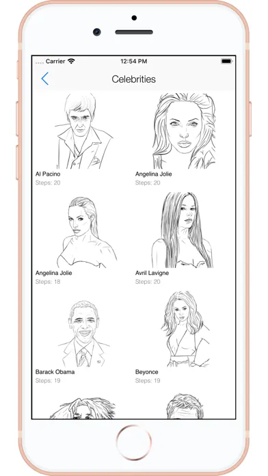 Captures d'écran de Draw Famous People