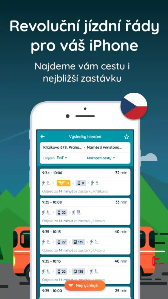 Capturas de pantalla de Bileto - chytré jízdní řády