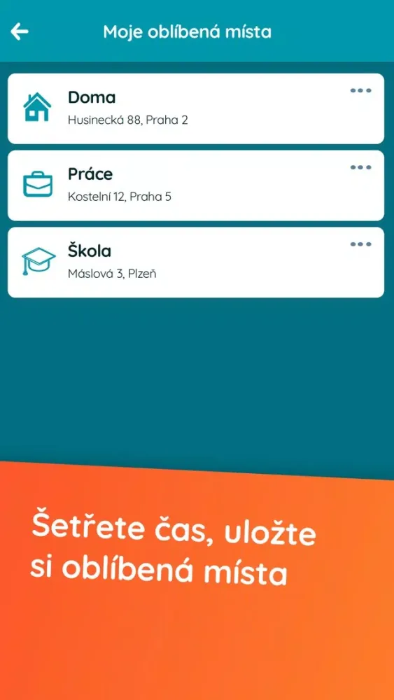 Capturas de pantalla de Bileto - chytré jízdní řády