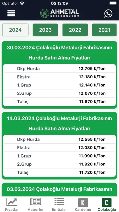 Ahmetal Geri Dönüşüm Ekran Görüntüleri