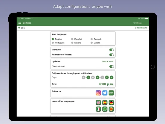 Capturas de pantalla de Learn French with Bilinguae iPad 