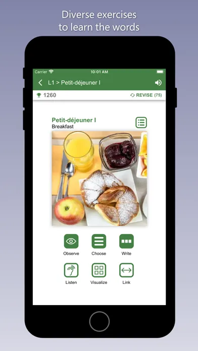 Capturas de pantalla de Learn French with Bilinguae