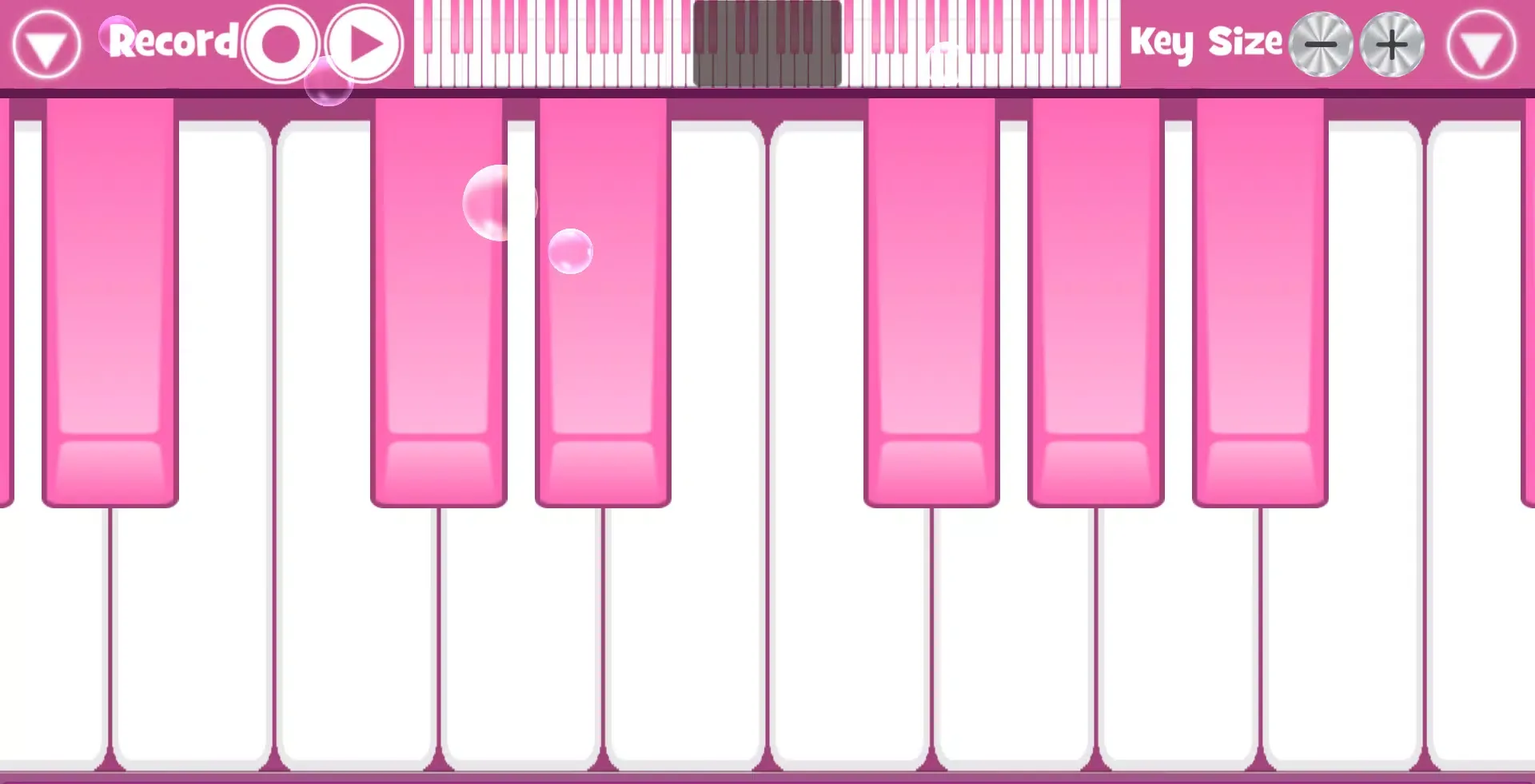 ภาพหน้าจอของ Pink Piano