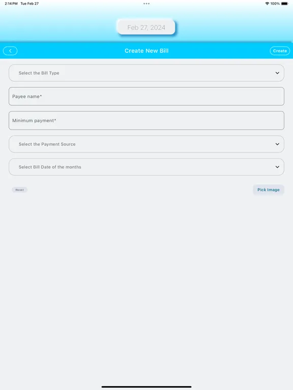 Bill Reminder-pro iPad  Screenshots