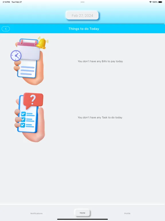 Bill Reminder-pro iPad  Screenshots