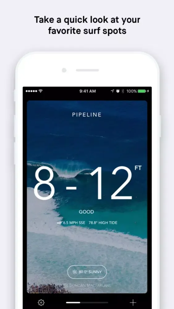 Captures d'écran de Billabong Surf Report