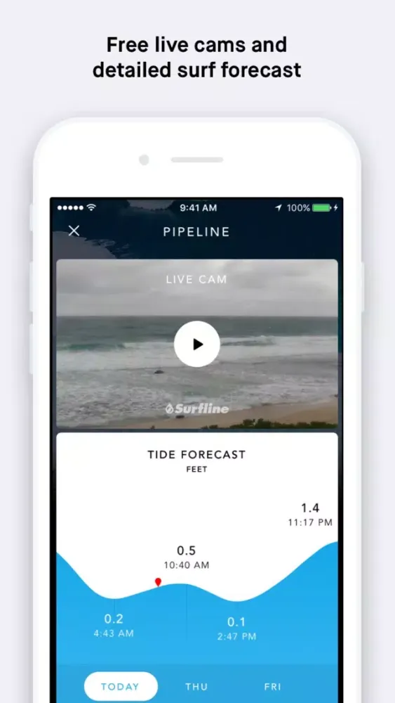 Captures d'écran de Billabong Surf Report