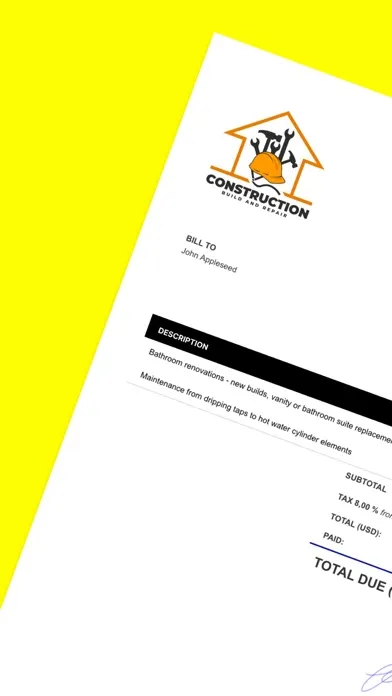Screenshot di Freebie Invoice Maker