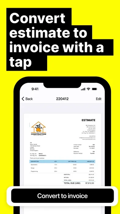 Screenshot di Freebie Invoice Maker