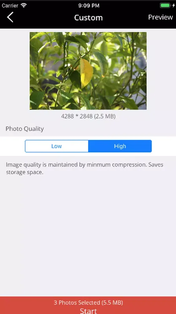 PhotoCompress 스크린샷