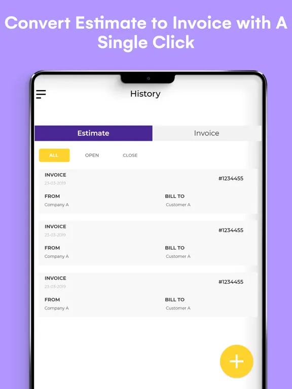Instant Invoice Maker,Receipts iPad  Ekran Görüntüleri