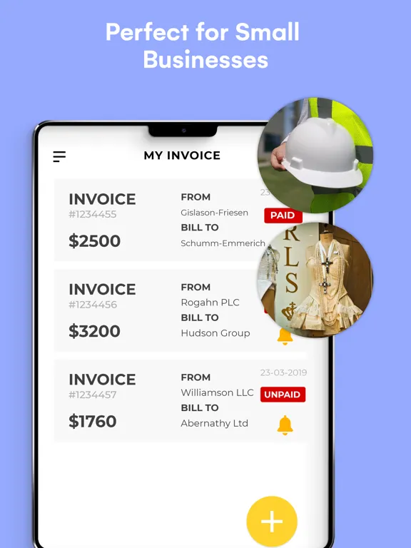 Instant Invoice Maker,Receipts iPad  Ekran Görüntüleri