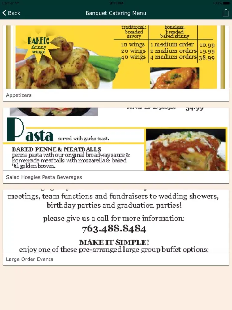 Broadway Pizza MN iPad 应用截图