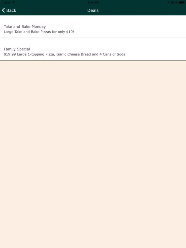 Broadway Pizza MN iPad 应用截图