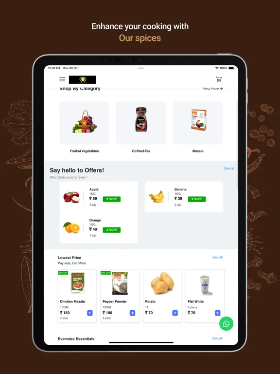 Kerala Spices iPad  Screenshots