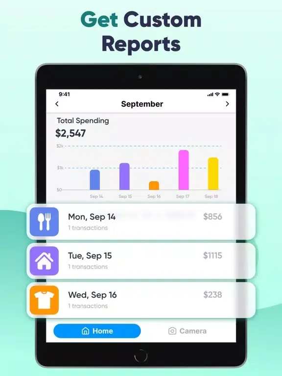 Screenshot di Budget：Bills & Receipt Scanner iPad 