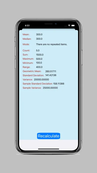 Statistics Calculator - Basic स्क्रीनशॉट